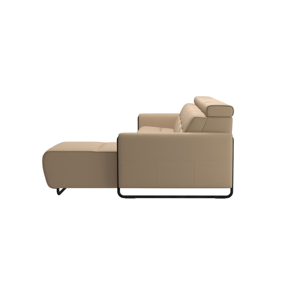 Stressless® Emily Steel 3 seater Power left with Long Seat (M)