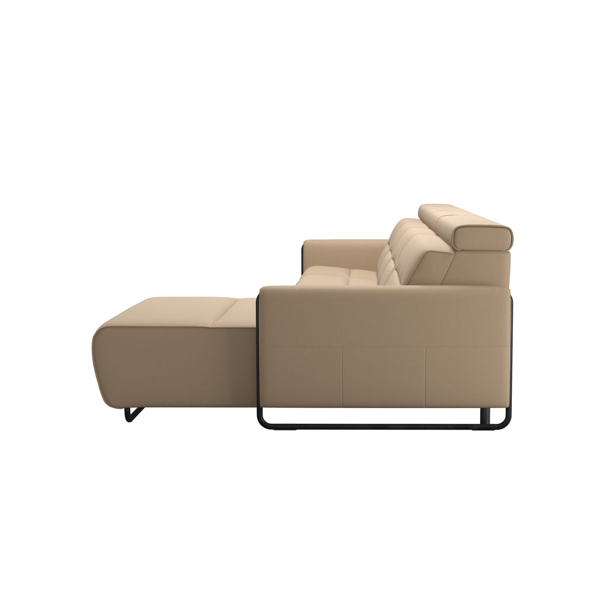 Stressless® Emily Steel 3 seater Power left with Long Seat (L)