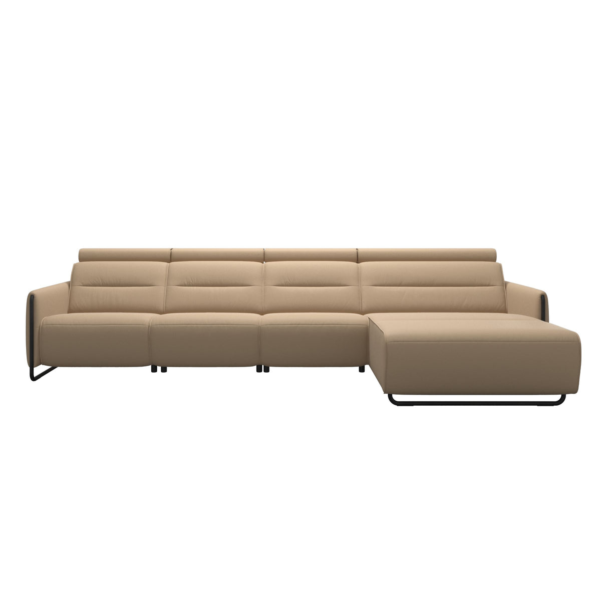 Stressless® Emily Steel 3 seater Power left with Long Seat (L)