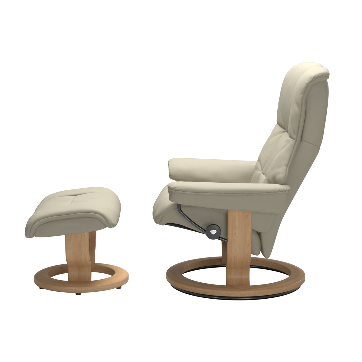 Stressless® Mayfair (M) Classic Base Recliner with Ottoman