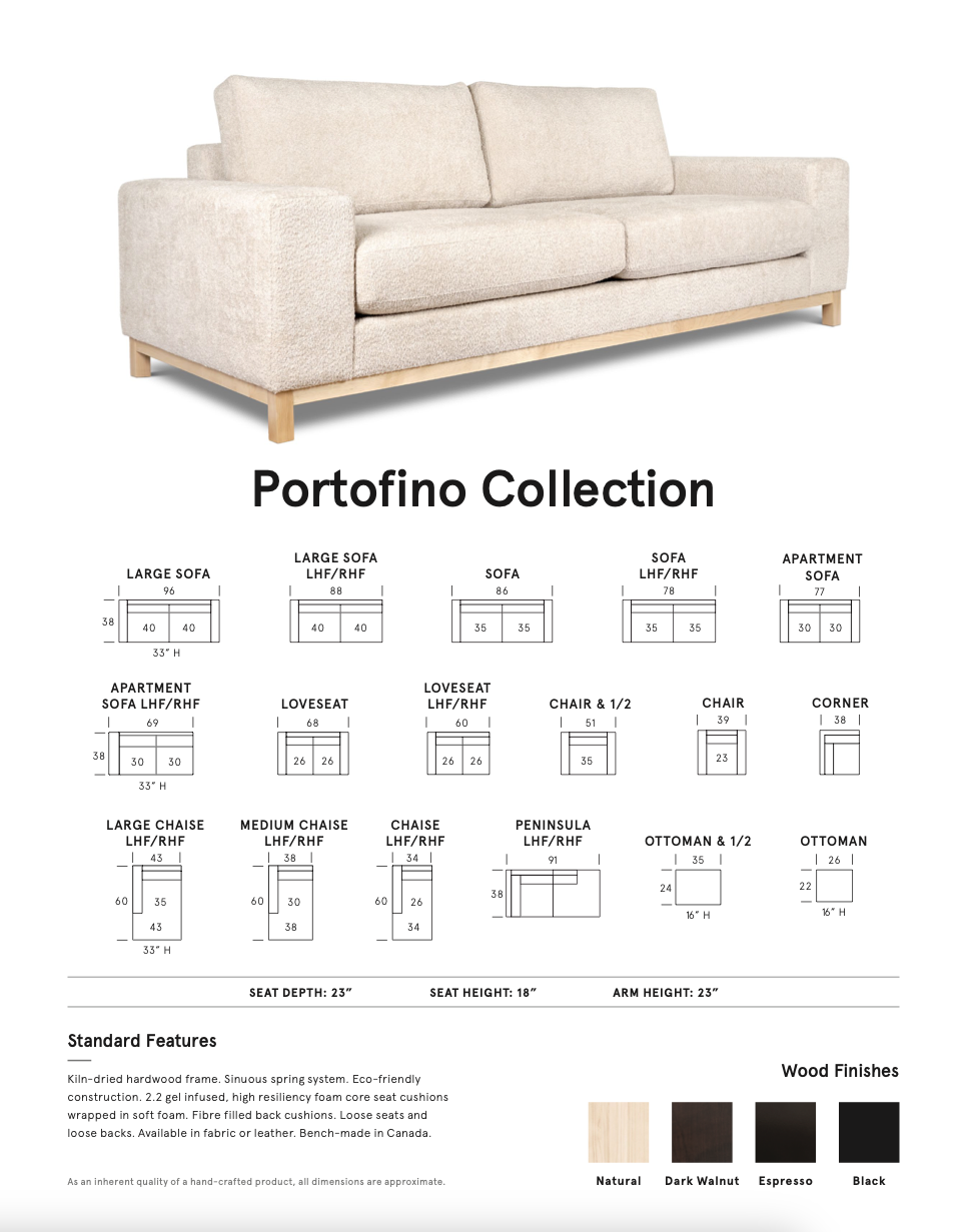 Portofino Sofa Collection