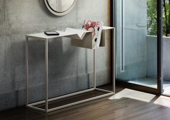 Zigzag console table