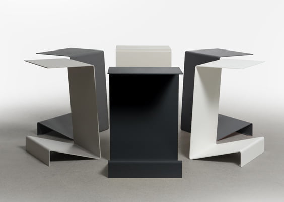 Zigzag end table